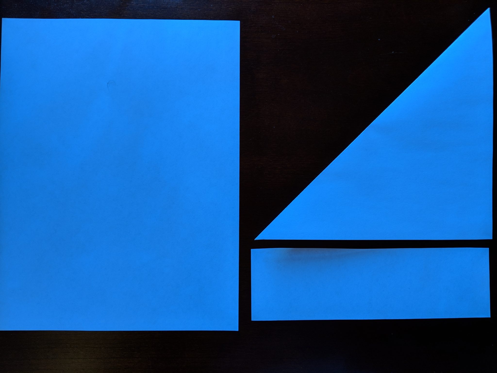 rectangle paper to square