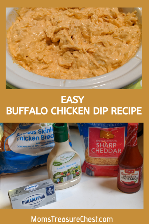 Buffalo Chicken Dip Easy Recipe - Moms Treasure Chest