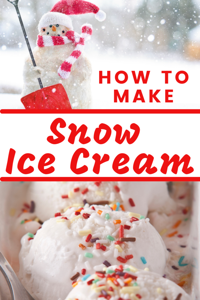 Snow Ice Cream Recipe