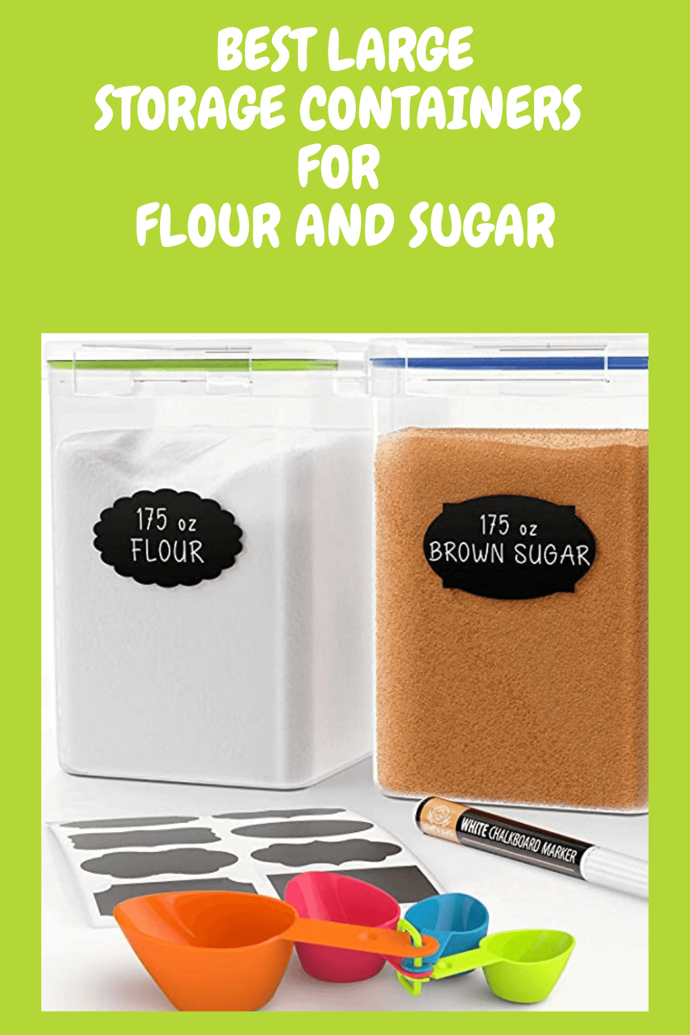 Flour and sugar storage containers